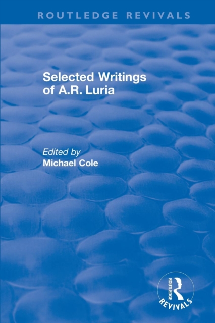 Selected Writings of A.R. Luria, Paperback / softback Book
