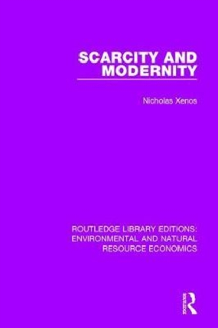 Scarcity and Modernity, Hardback Book