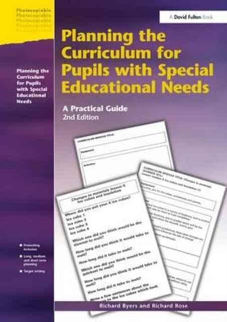 Planning the Curriculum for Pupils with Special Educational Needs : A Practical Guide, Hardback Book