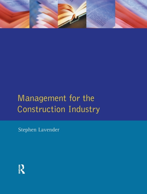 Management for the Construction Industry, Hardback Book