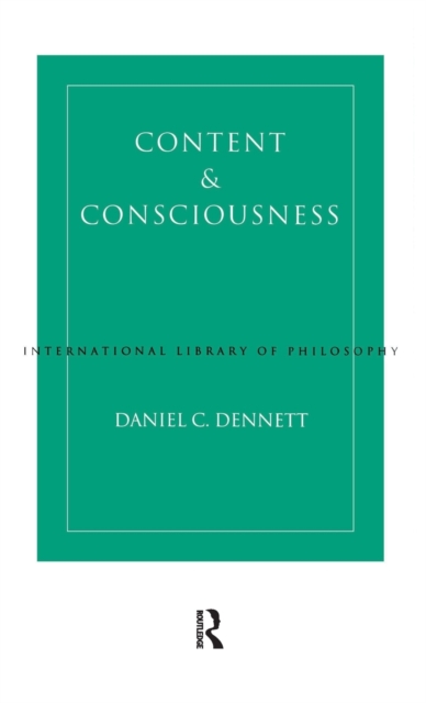 Content and Consciousness, Hardback Book