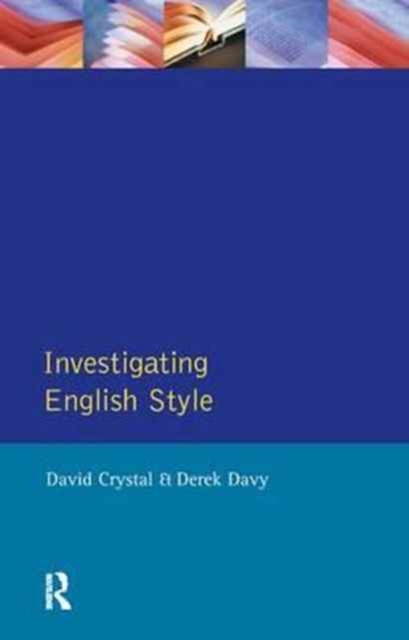 Investigating English Style, Hardback Book