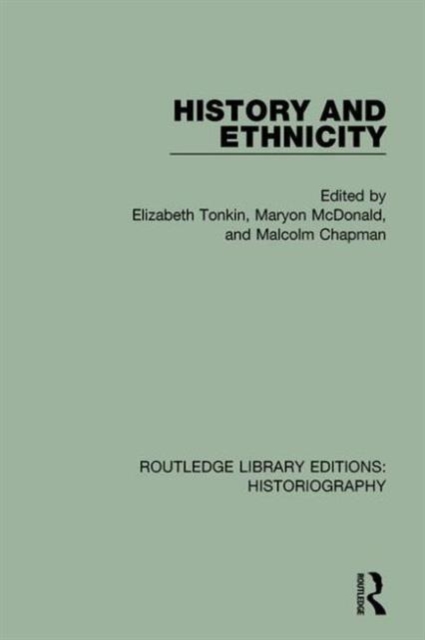 History and Ethnicity, Hardback Book