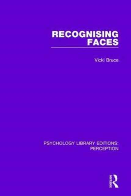 Recognising Faces, Hardback Book