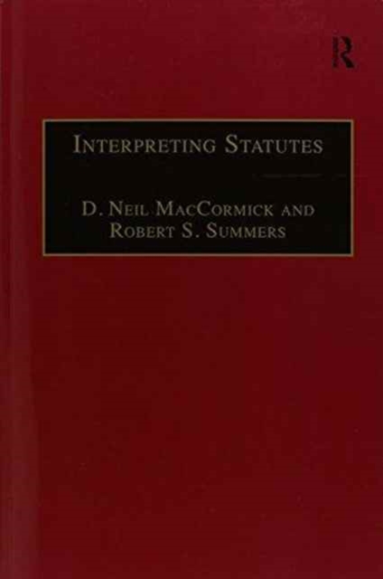 Interpreting Statutes : A Comparative Study, Paperback / softback Book
