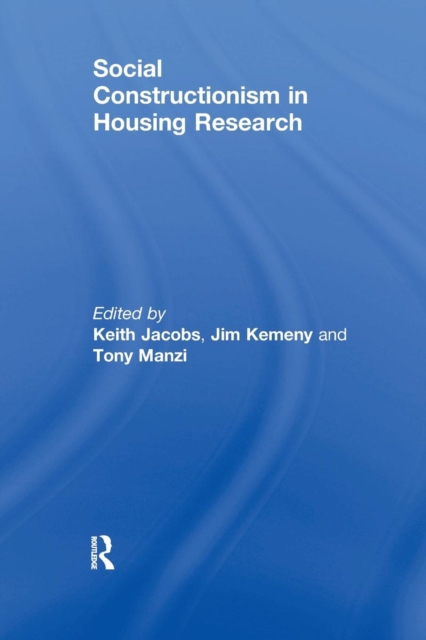 Social Constructionism in Housing Research, Paperback / softback Book