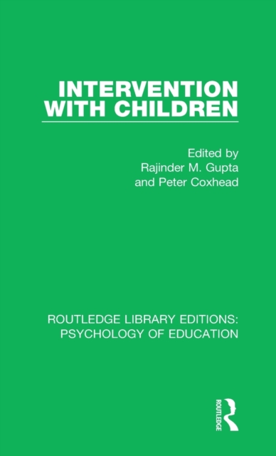 Intervention with Children, Hardback Book