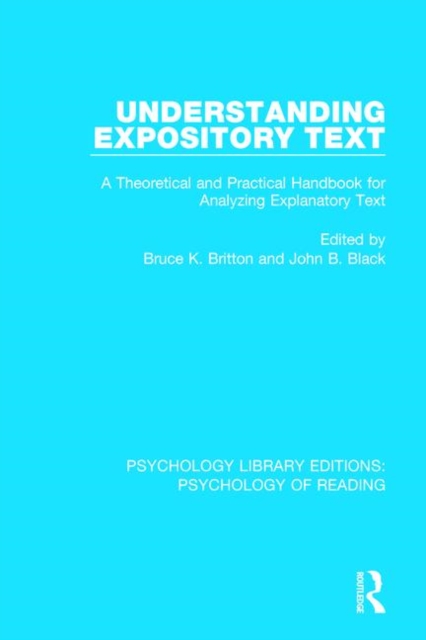 Understanding Expository Text : A Theoretical and Practical Handbook for Analyzing Explanatory Text,  Book