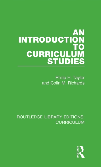 An Introduction to Curriculum Studies, Hardback Book