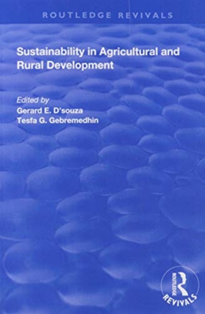 Sustainability in Agricultural and Rural Development, Paperback / softback Book