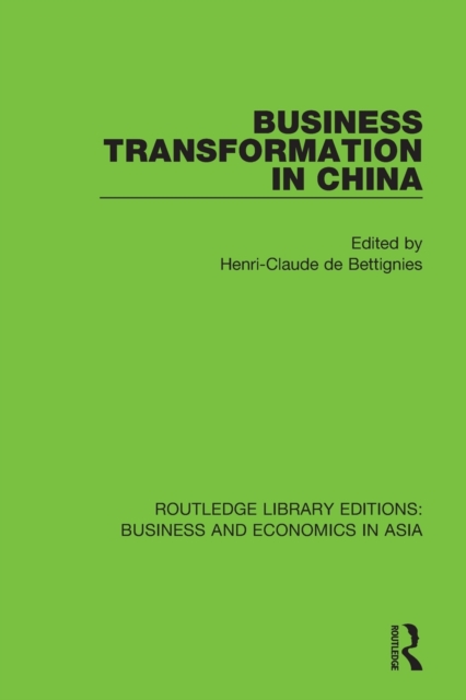 Business Transformation in China, Paperback / softback Book