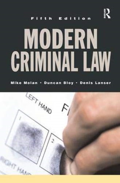 Modern Criminal Law : Fifth Edition, Hardback Book