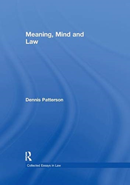 Meaning, Mind and Law, Paperback / softback Book
