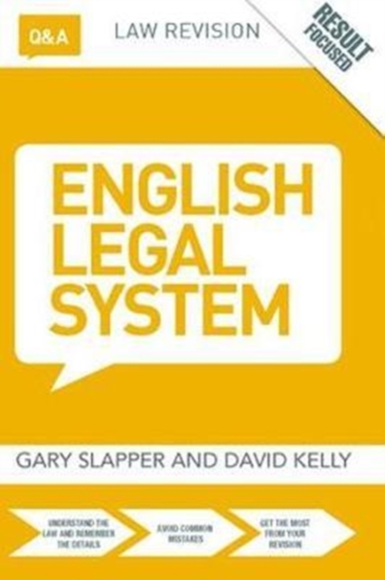 Q&A English Legal System, Hardback Book