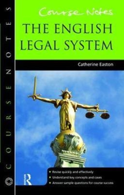 Course Notes: the English Legal System, Hardback Book