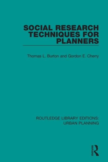Social Research Techniques for Planners, Paperback / softback Book