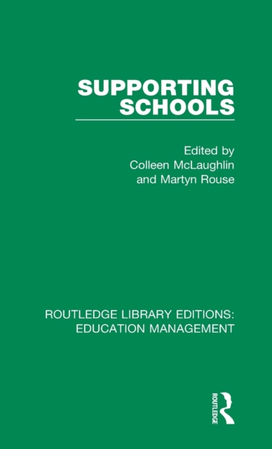 Supporting Schools : Advisory Worker's Role, Hardback Book