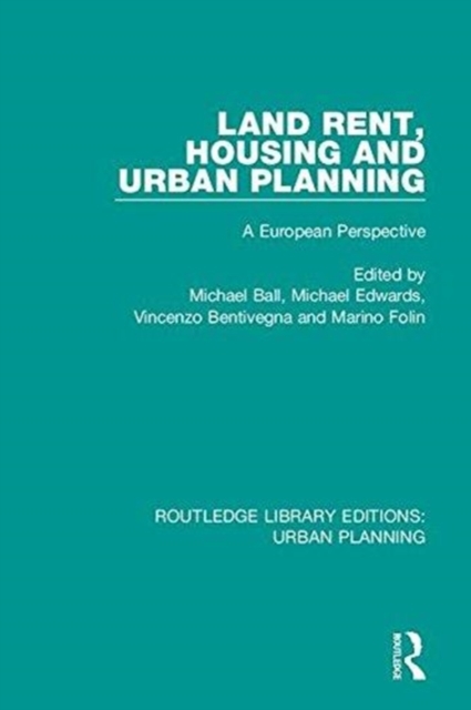 Land Rent, Housing and Urban Planning : A European Perspective, Hardback Book