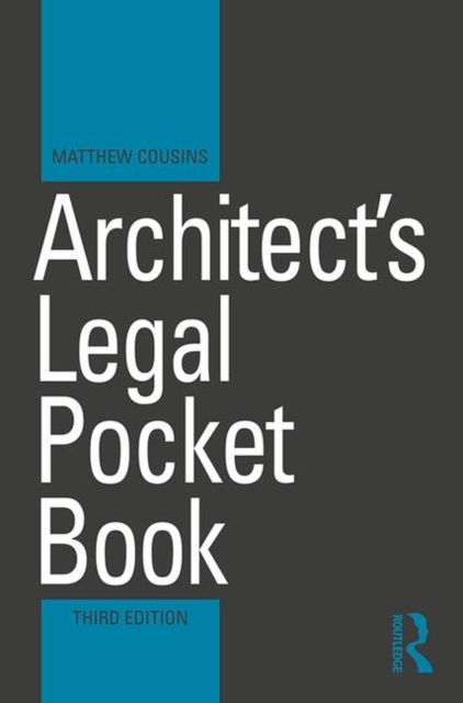 Architect's Legal Pocket Book, Paperback / softback Book