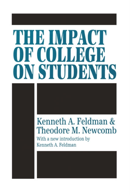 The Impact of College on Students, Hardback Book