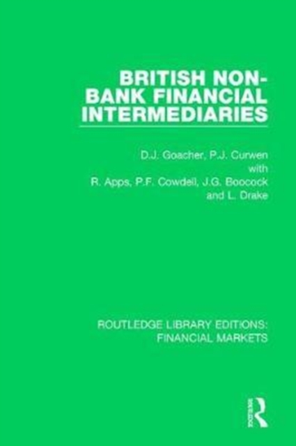 British Non-Bank Financial Intermediaries, Hardback Book