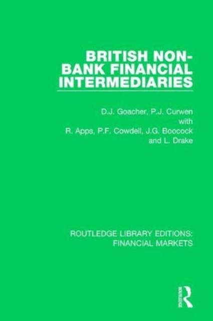 British Non-Bank Financial Intermediaries, Paperback / softback Book