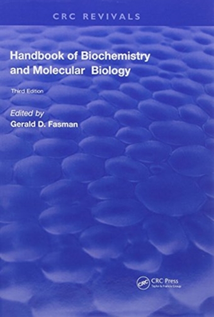 Handbook of Biochemistry : Section C Lipids Carbohydrates & Steroids, Volume l, Hardback Book