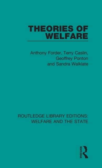 Theories of Welfare, Hardback Book