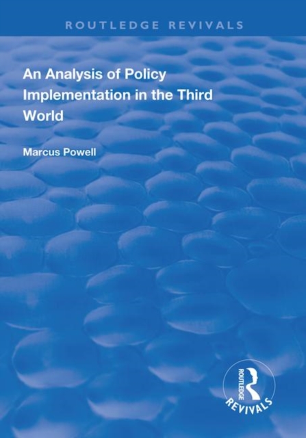 An Analysis of Policy Implementation in the Third World, Paperback / softback Book