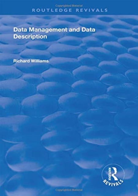 Data Management and Data Description, Hardback Book