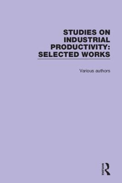 Studies on Industrial Productivity : Selected Works, Multiple-component retail product Book