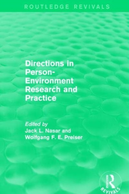 Directions in Person-Environment Research and Practice (Routledge Revivals), Paperback / softback Book