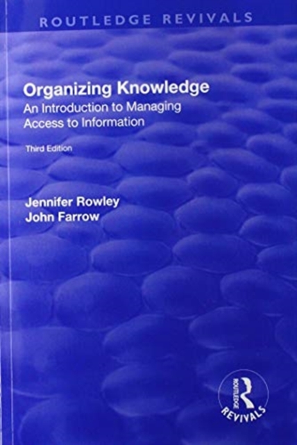 Organizing Knowledge : Introduction to Access to Information, Paperback / softback Book