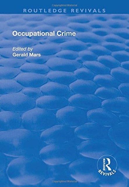 Occupational Crime, Hardback Book