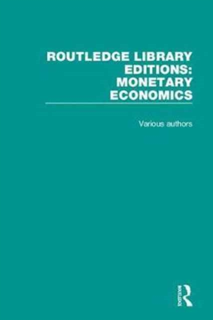 Routledge Library Editions: Monetary Economics, Multiple-component retail product Book