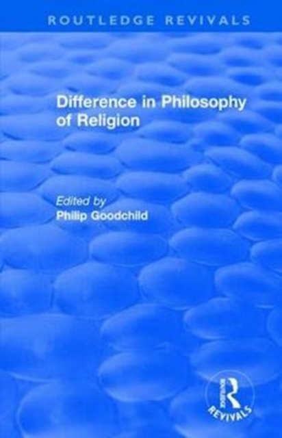 Difference in Philosophy of Religion, Hardback Book
