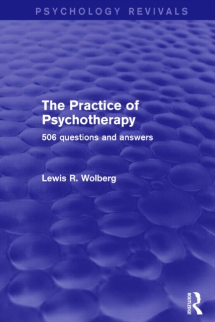 The Practice of Psychotherapy : 506 Questions and Answers, Hardback Book