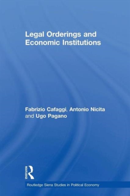 Legal Orderings and Economic Institutions, Paperback / softback Book