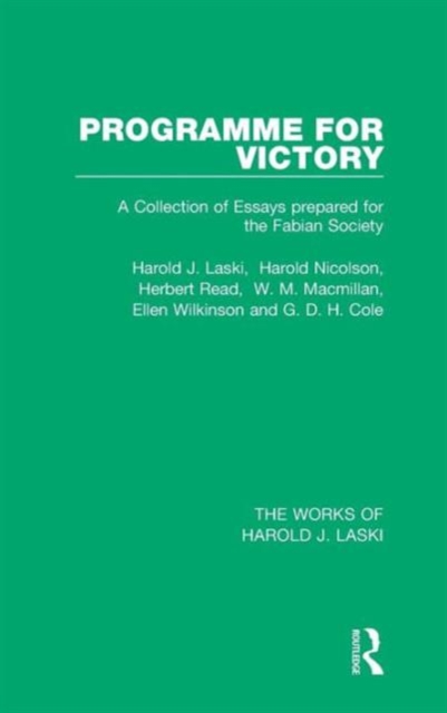 Programme for Victory (Works of Harold J. Laski), Hardback Book