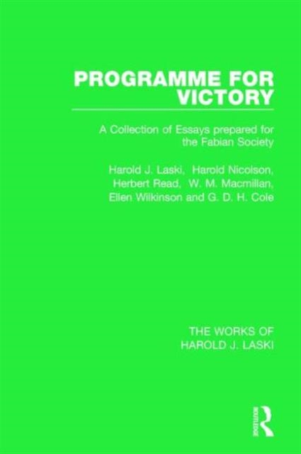 Programme for Victory (Works of Harold J. Laski), Paperback / softback Book
