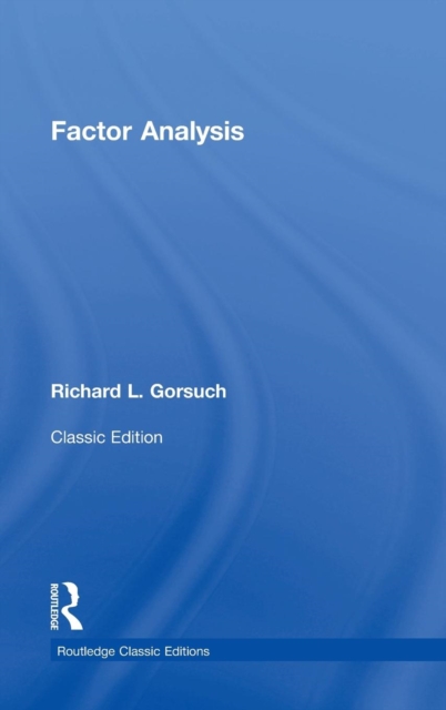 Factor  Analysis : Classic Edition, Hardback Book
