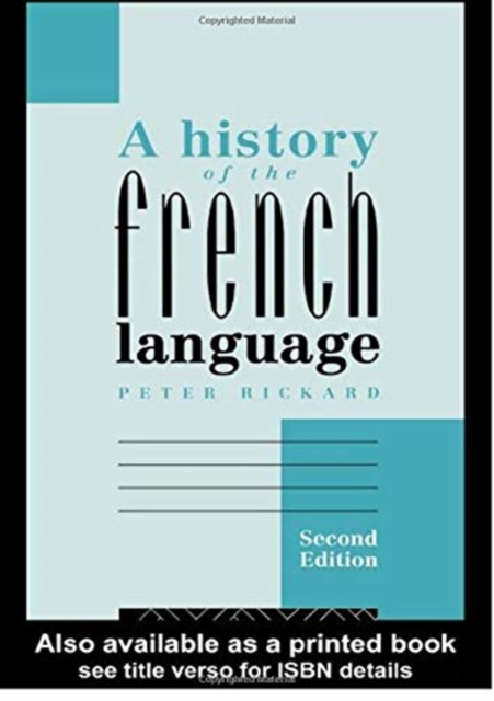A History of the French Language, Hardback Book