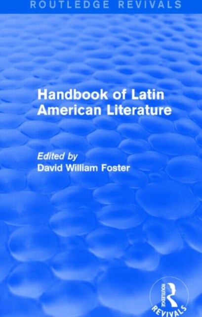 Handbook of Latin American Literature (Routledge Revivals), Hardback Book