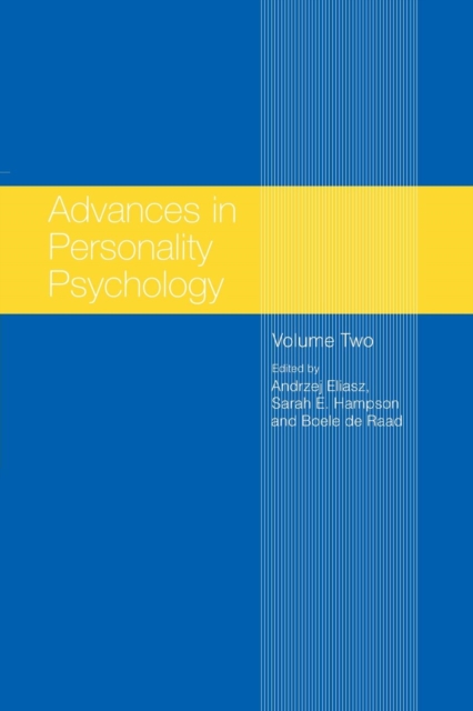 Advances in Personality Psychology : Volume II, Paperback / softback Book