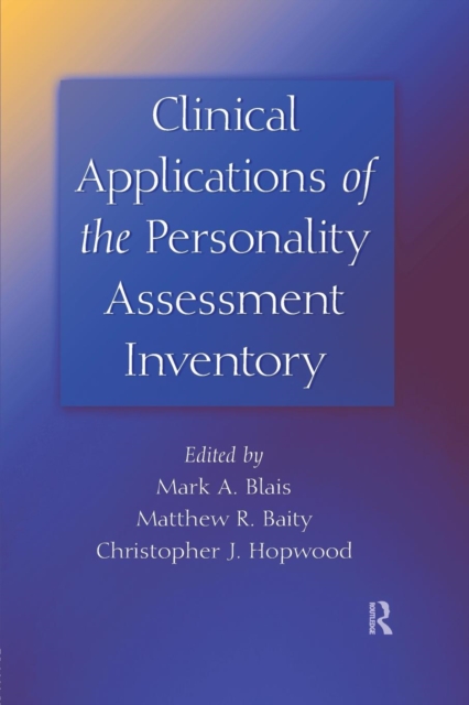 Clinical Applications of the Personality Assessment Inventory, Paperback / softback Book