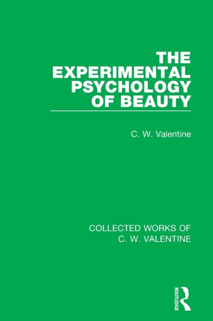 The Experimental Psychology of Beauty, Paperback / softback Book