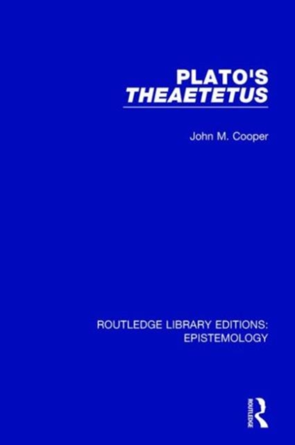 Plato's Theaetetus, Paperback / softback Book