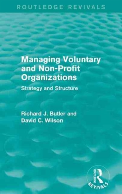 Managing Voluntary and Non-Profit Organizations : Strategy and Structure, Paperback / softback Book