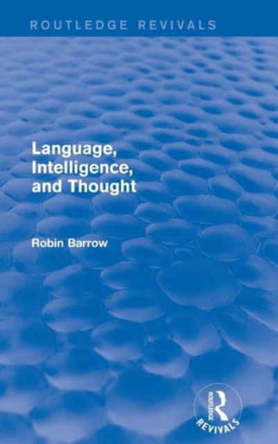 Language, Intelligence, and Thought, Hardback Book