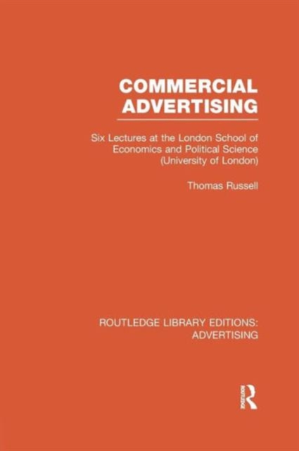 Commercial Advertising, Paperback / softback Book